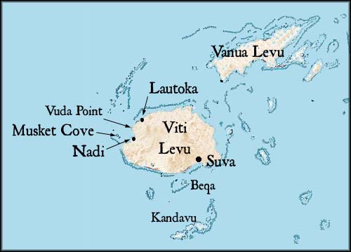 Map of Portions of Fiji